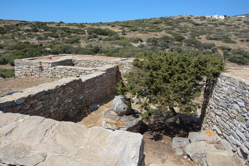 Site arch&eacute;ologique -&Icirc;le d'Amorgos - Gr&egrave;ce - Les Cyclades