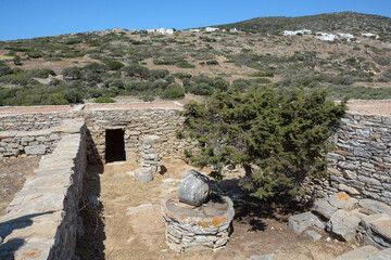 Site arch&eacute;ologique -&Icirc;le d'Amorgos - Gr&egrave;ce - Les Cyclades