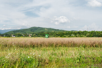Summer mountains on a bright summer day landscape.