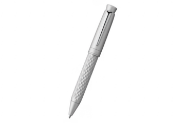 Silver pen isolated on a transparent background