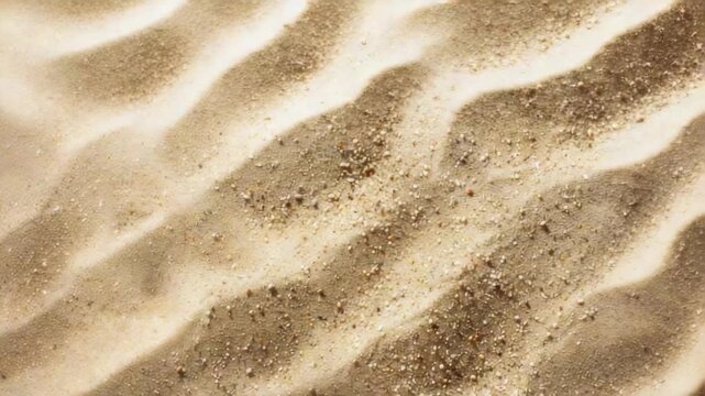 Close-up of textured sandy beach with natural patterns