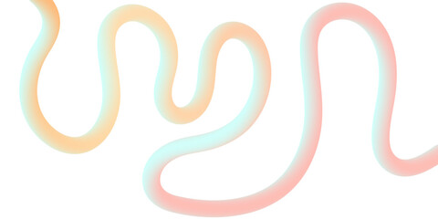 Obraz premium Abstract Circular Gradient Line Network with Colorful Curve 3D Graphics Background.