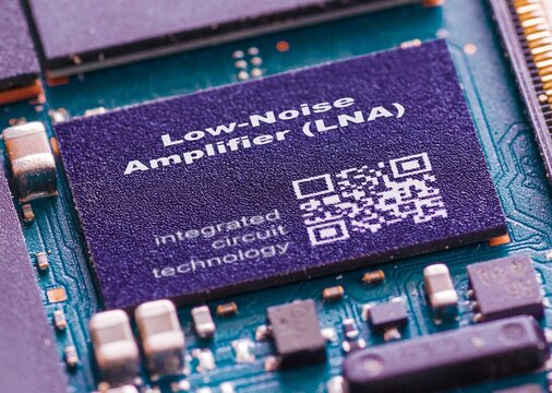 Low-Noise Amplifier (LNA) IC for amplifying weak signals with minimal added noise.