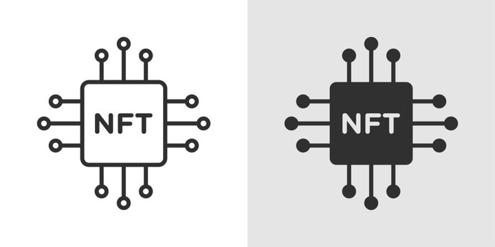 NFT Art Icon representing digital artwork, blockchain ownership, and unique crypto assets.