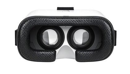 Close-up View of White Virtual Reality Headset for Immersive Experiences.