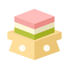 菱餅 ひな祭り 餅 イラスト 春 お祝い