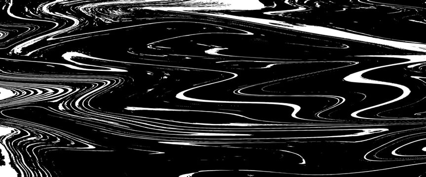 Abstract Grunge Liquid Black Vector Texture Featuring Fluid Ink Splashes, Organic Flowing Shapes, and Distressed Artistic Effects on White Background.