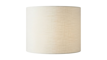 Isolated cylinder lamp shade for light fixture with simple design, light brown color