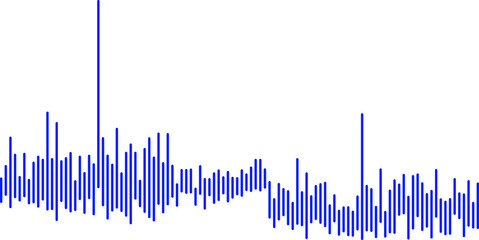 abstract graphic representation of a waveform  audio sound wave