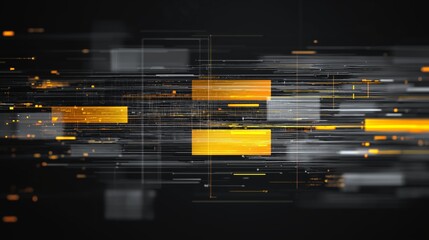 Backend systems show data flow with left copy space for design and layout purposes