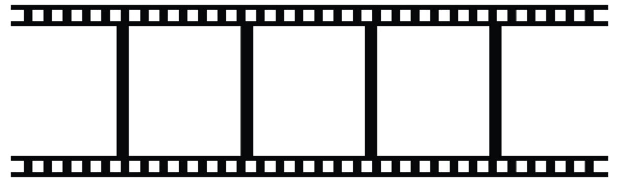 Film Strip Frame Icon Representing Cinema, Video Editing, Photography, and Motion Picture Media