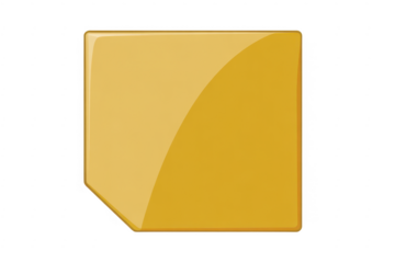 Yellow file folder symbol computer isolated on a transparent background