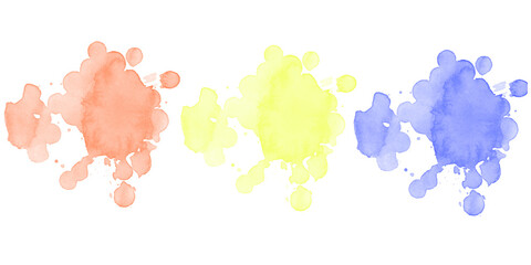 Vibrant Abstract Watercolor Paint Splashes on Dark Black Background Artistic Colorful Ink Drops Grunge Liquid Art