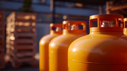 Quality control team inspecting export grade cylinders, checking labels and fittings, emphasizing compliance, reliability, and global market standards. cinematic color correction, natural uneven