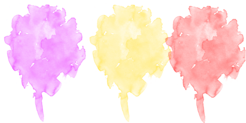 Vibrant abstract purple gold red watercolor splatters textured blobs Modern artistic graphic design creative art forms