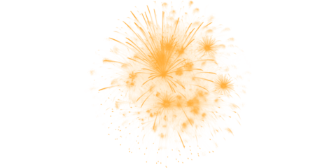 Golden orange fireworks burst brightly across the dark night sky a dazzling spectacle of light celebration joy and