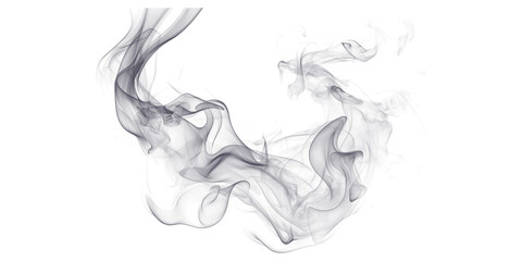 Ethereal dark purple smoke wisps on black background Mysterious abstract vapor motion creates elegant swirling fluid