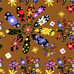 Colorful Wildflower Harmony Pattern