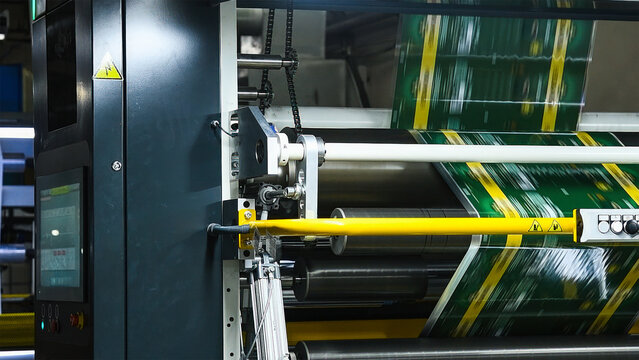 Flexo press for printing label