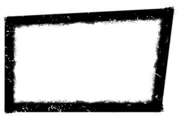 Grunge border frame black strokes