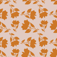 autumn leaves seamless pattern
