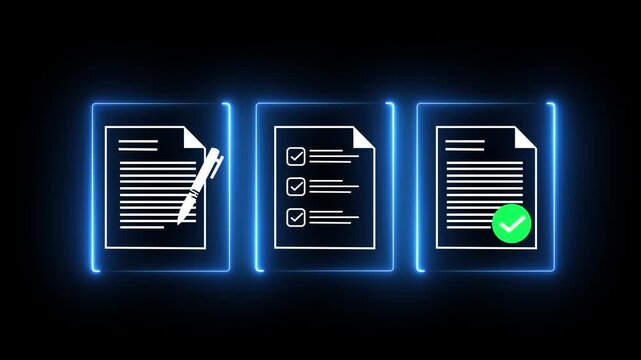 Approved document concept for business process workflow illustrating management approval and and project approve.