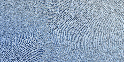 Detailed  captures the intricate ridges and valleys of a human whorl pattern