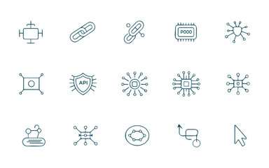 Fototapeta premium Ecology themed Christmas icon set with clean vector symbols for web design and digital communication use
