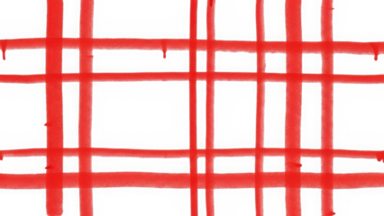 Red Spray Paint Grid Pattern with Drips on White Background for Urban Graffiti Street Art and Textured Design Elements