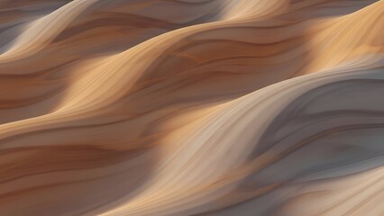 Abstract Sand Dune Texture with Curving Ridges Brown and White Gradient Wavy Pattern Neutral Background Elegant Surface