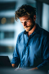 Portrait of a handsome man