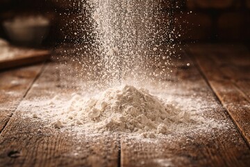 flour in the kitchen