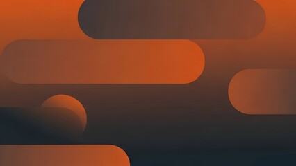 Abstract Gradient Background With Rounded Rectangles In Orange And Gray Tones Minimalist Geometric Design Creates A Modern And Dynamic Visual Effect Simple And Elegant Composition