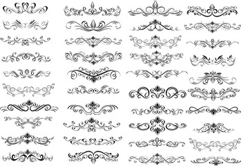 Elegant Ornamental Dividers and Flourishes Collection