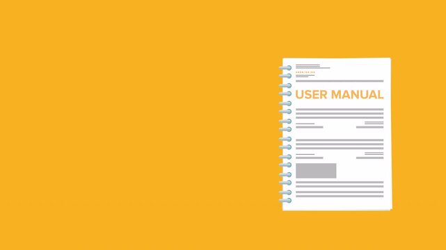 User manual guide book, guidance manual instruction textbook, specification user tutorial document	