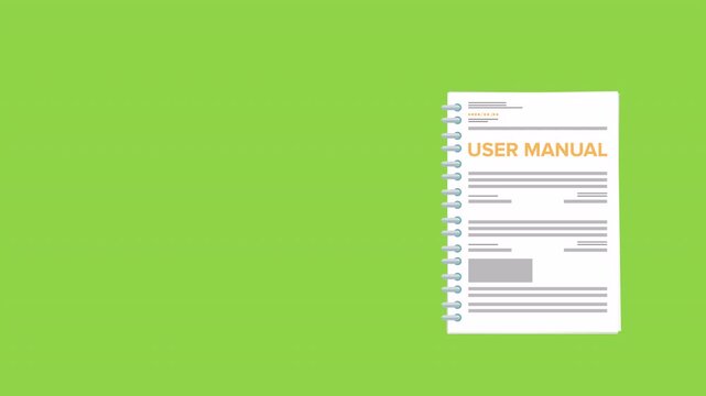 User manual guide book, guidance manual instruction textbook, specification user tutorial document	