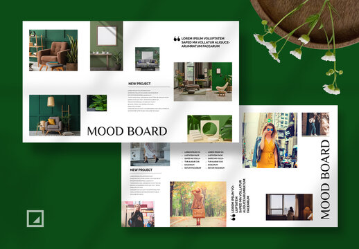 Interior Mood Board Template Layout