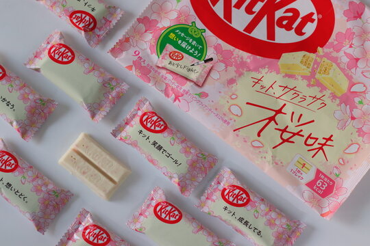 Cherry Blossom Themed Japanese KitKat Chocolates