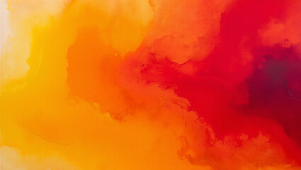 Vibrant orange and red abstract background with dynamic clouds