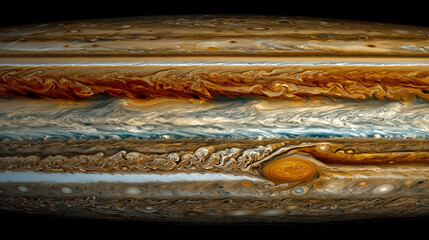 close up of Jupiter