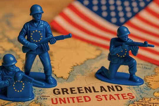 European union soldiers defending greenland from united states threat