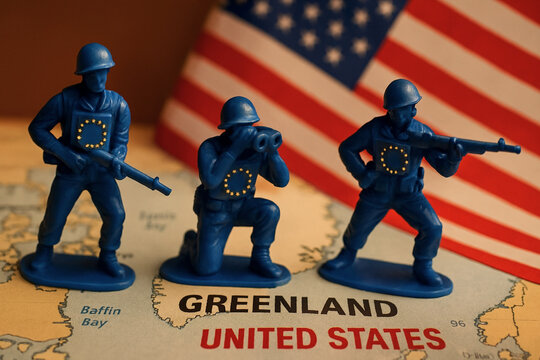 European union soldiers defending greenland from united states threat
