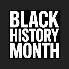 Obraz premium Black History Month Celebration Awareness Square Design