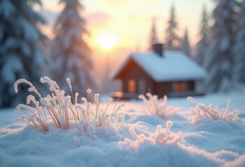 Gentle Graupel Snow Pellets Falling Softly Like Feathers in a Whispering Breeze