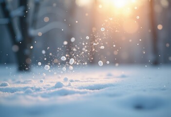 Gentle Graupel Soft Hail Snow Pellets Transformed into Winter Wonderland Aesthetic