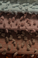 multi colored fabric chart