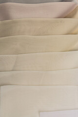 multi colored fabric chart