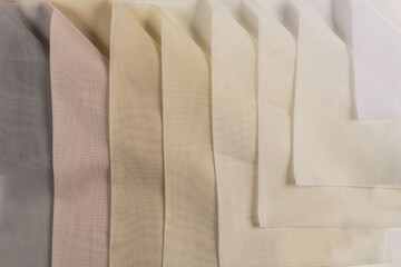 multi colored fabric chart