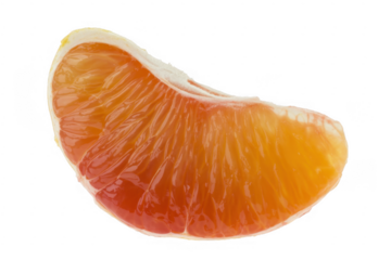 Segment of orange fruit orange segment fruit slice isolated on a transparent background