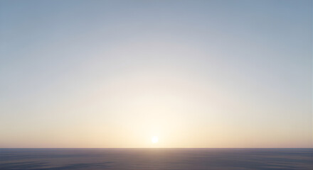 Fototapeta premium Beautiful summer sunrise and sunset over the orange sky and blue ocean waves reflecting sunlight on the beach horizon landscape